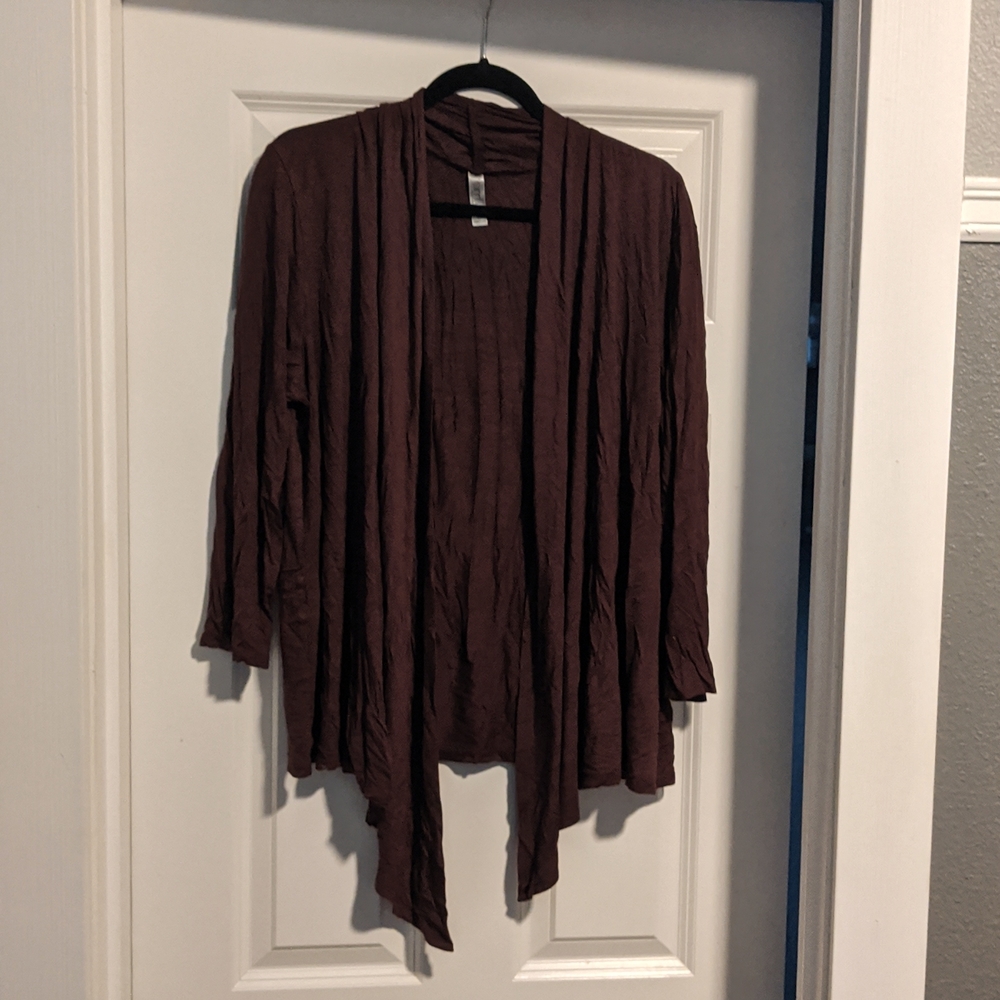 Open drape cardigan